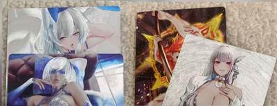 春节前倒数第三场！！龙虎卡牌-七三场（满200元包邮，无佣金，每周六结拍，欢迎送拍） - 粗闪4张 奇点 好看少女 一套