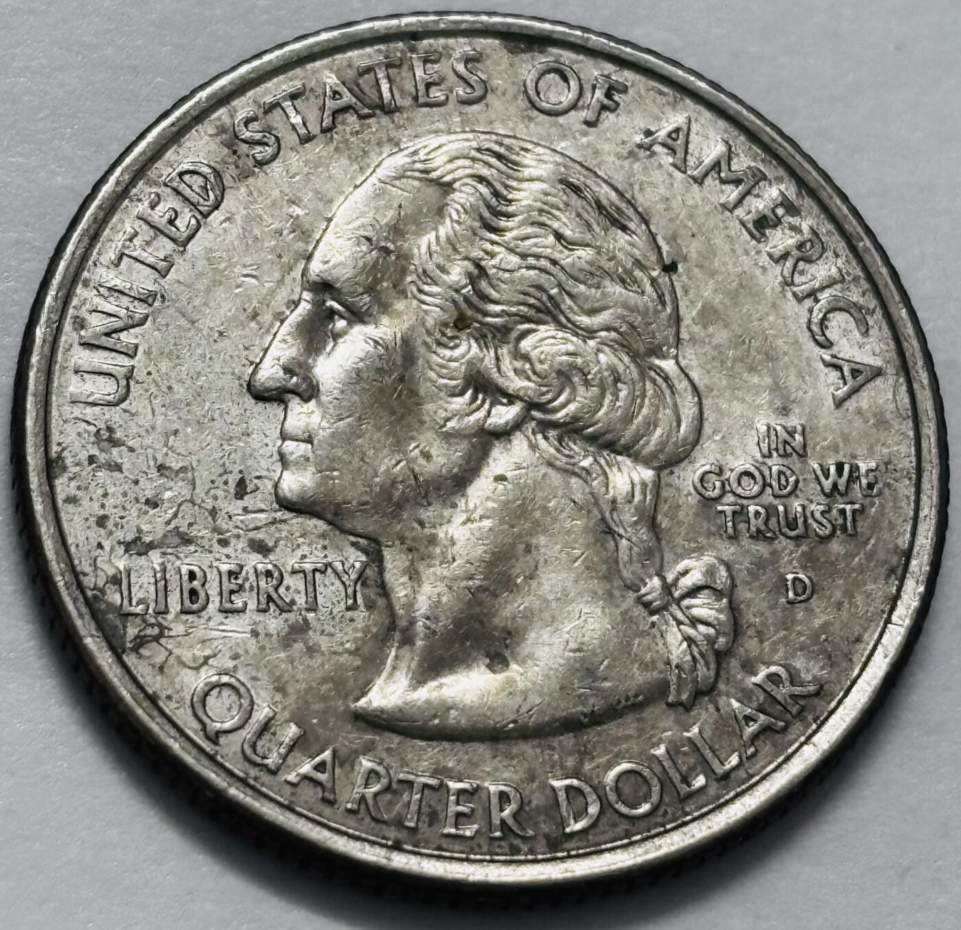 文馨钱币收藏 2026新年第四场（第 290 场）【长期接代拍品】 2004年25美分州纪念币D版艾奥瓦州