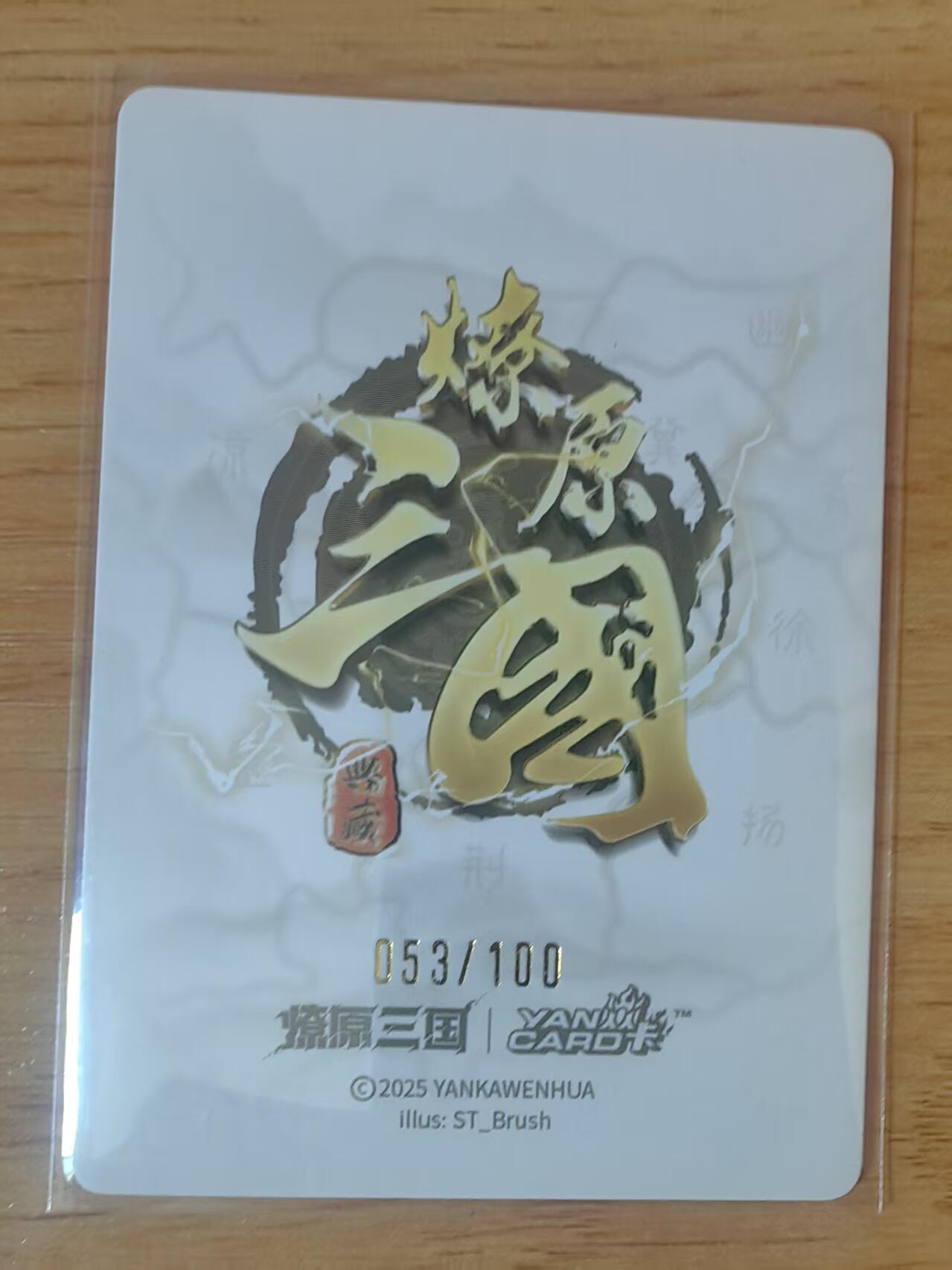 阳大大卡牌拍卖第95期（持续收拍品，周五晚上九点截拍，进群福利早知道） 燎原三国 龙骧虎跃 ST_Brush 大乔 光腿版 限编053/100