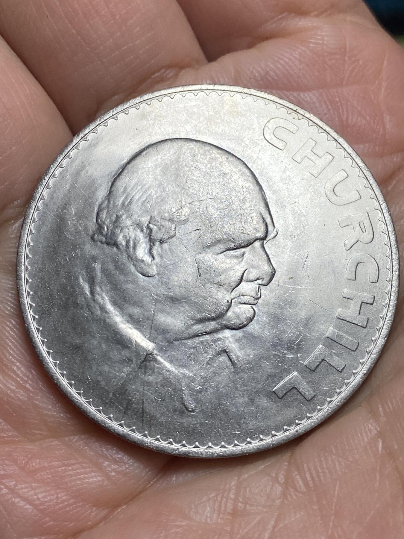 2026年第十三场(总第一百八十二场）外国好品散币场(免佣金) 英国🇬🇧1965年1克朗(丘吉尔逝世纪念币)