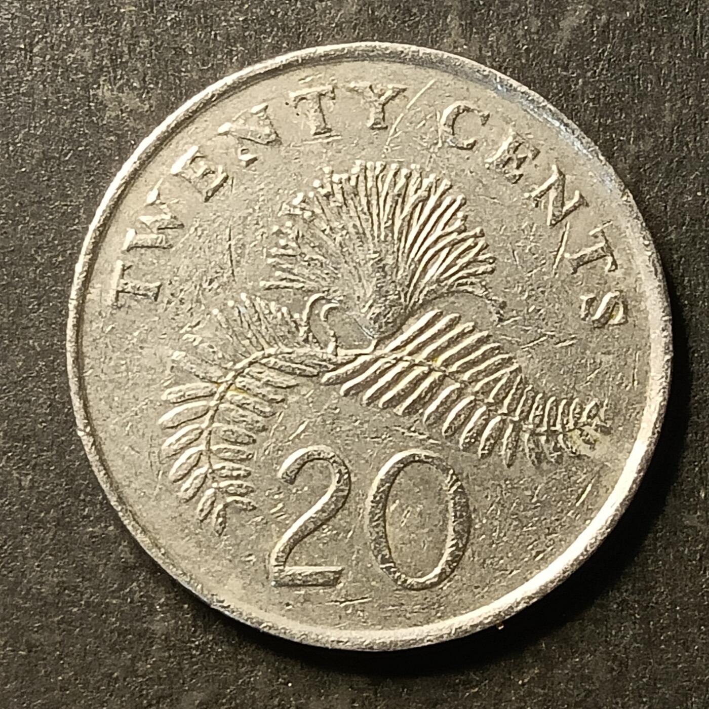 逸泉钱币2026A第五场A各国纸币沙俄散币纪念币系列A702-882 725 新加坡20分