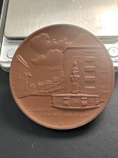 ❤️【币观天下】❤️ 第340期钱币拍卖- 2026.1.23周五晚上6点半场-长期征集拍品 - 德国梅森瓷业哈尔伯施塔市政厅79.2mm