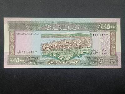 外国纸币专场260124场 - 黎巴嫩🇱🇧1988年500利弗尔，全新品相UNC。