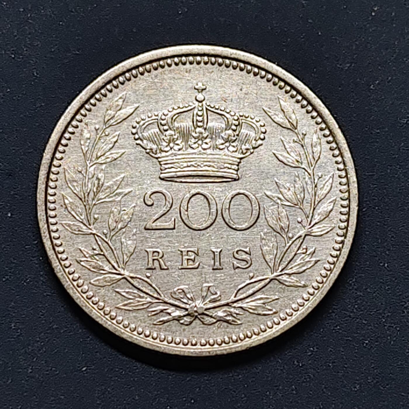 【全场包邮】纯粹捡漏拍496场-持续更新中 葡萄牙1909年艾曼努尔二世200瑞斯银币【24毫米5克83.5%】