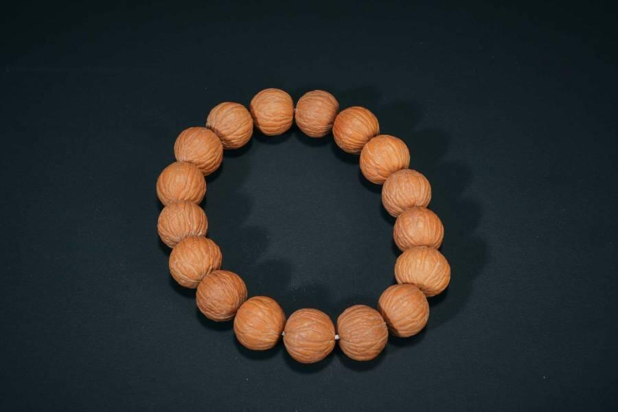 上海都达杂项专场五（全场包邮） 猴头凤羽核桃手串87-285