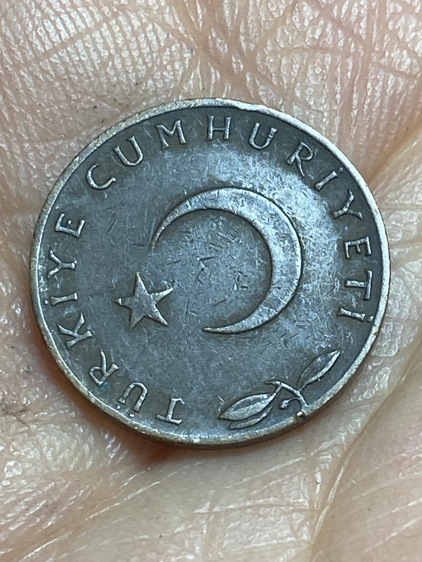 2026年第十三场(总第一百八十二场）外国好品散币场(免佣金) 土耳其🇹🇷1962年5库鲁什(第五套第一版，2.5克版)