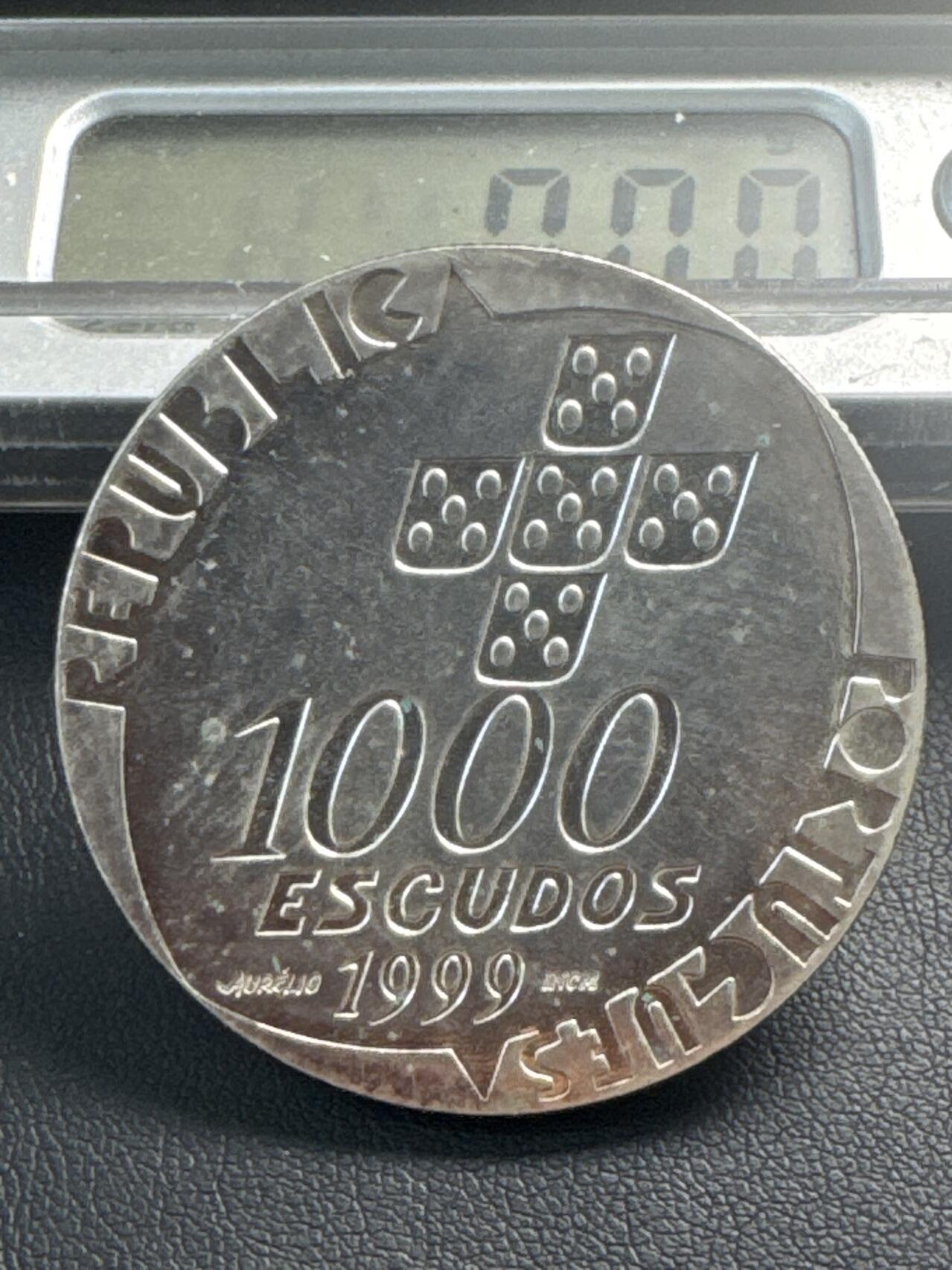 ❤️【币观天下】❤️ 第340期钱币拍卖- 2026.1.23周五晚上6点半场-长期征集拍品 葡萄牙1999年银币27克500银