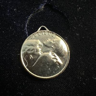 蒂克钱币-第55场 日本章 企业章拍卖 - 电影《人鬼情未了》（Ghost）在日本上映发行纯银纪念章 20mm 4.58g