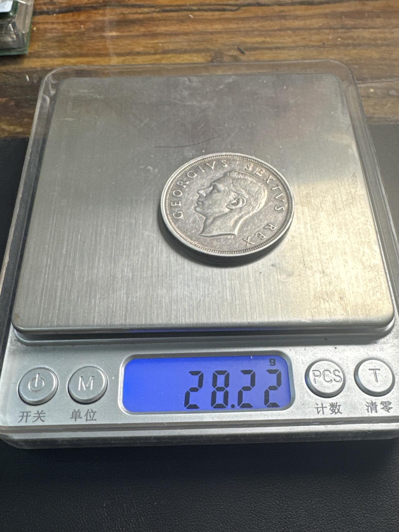 ❤️【币观天下】❤️ 第340期钱币拍卖- 2026.1.23周五晚上6点半场-长期征集拍品 南非1948年银币28.28克800银