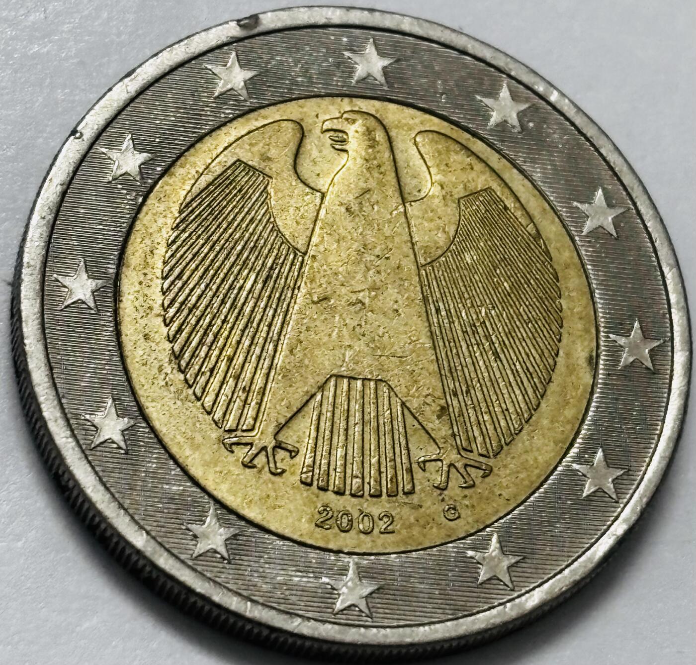 文馨钱币收藏 2026新年第四场（第 290 场）【长期接代拍品】 好品 2002 年德国 2 欧元