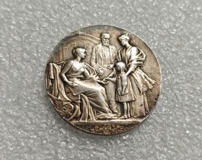 瓶子🏺第226期拍卖会 -  法国19世纪初等教育JETON银质代币章  1等银银标  15.31克  15.31×0.95×22=319.979