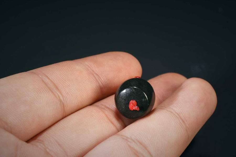 上海都达杂项专场五（全场包邮） 天然和田玉青玉桶珠挂件 附鉴定证书87-54