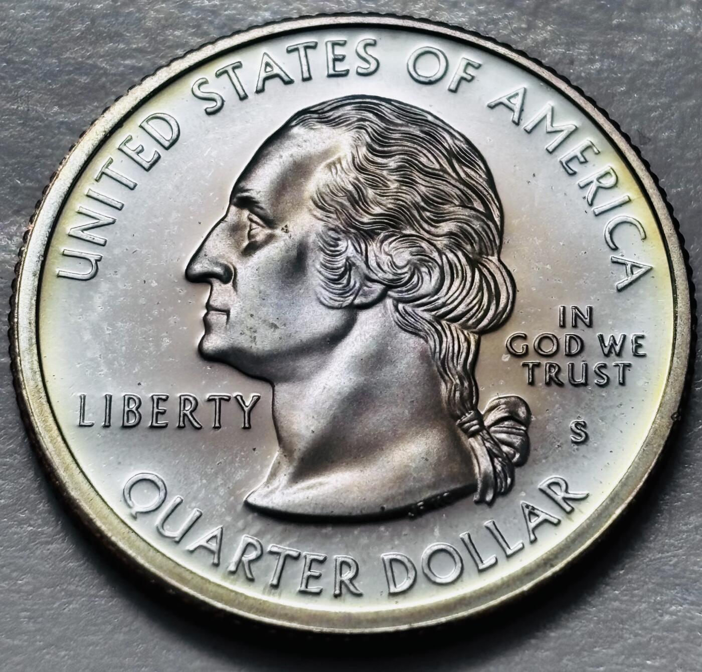 文馨钱币收藏 2026新年第四场（第 290 场）【长期接代拍品】 全新1999年美国特拉华州25美分精制币