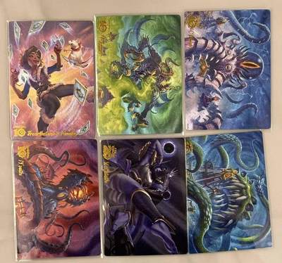 春节前倒数第三场！！龙虎卡牌-七三场（满200元包邮，无佣金，每周六结拍，欢迎送拍） - 粗闪6张 谭壹盲包 炉石传说&魔兽系列  一套