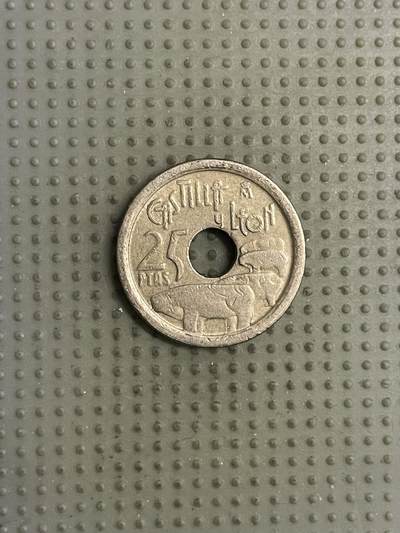 2026年第16场各国散币拍卖（总第166场） - 西班牙1995年加那利群岛25比赛塔纪念币