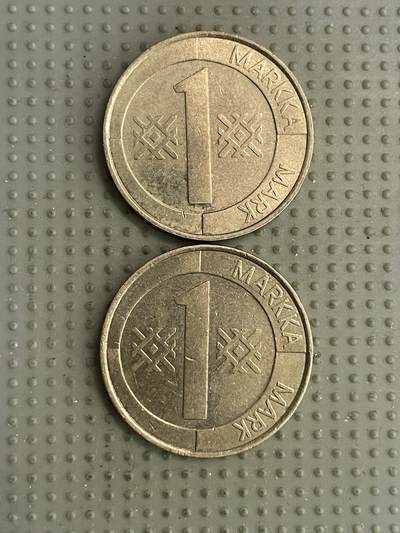 2026年第16场各国散币拍卖（总第166场） - 芬兰1994年1马克2枚