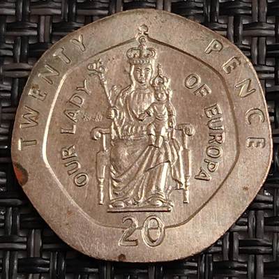 布加迪🐬～世界钱币(上海)🌾第 271 期 /  各国套币和散币 - 直布罗陀🇬🇮 1988年 20分