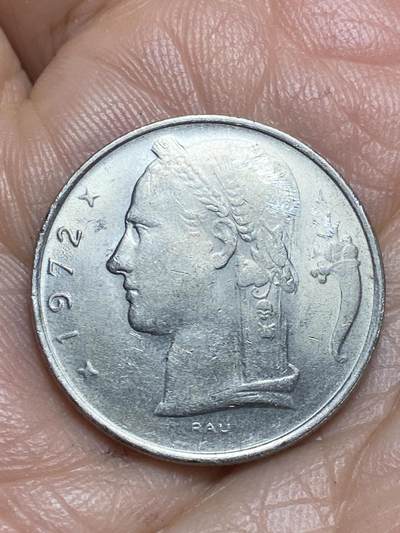 2026年第十三场(总第一百八十二场）外国好品散币场(免佣金) - 比利时🇧🇪1972年5法郎(博杜安一世时期，荷语版)