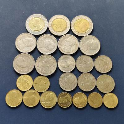 【全场包邮】纯粹捡漏拍496场-持续更新中 - 泰国各年份拉玛九世寺庙版24枚一组