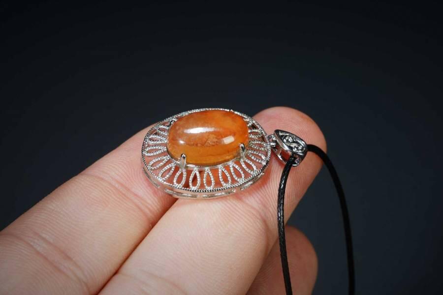 上海都达杂项专场五（全场包邮） 天然玛瑙蛋面吊坠挂件87-82