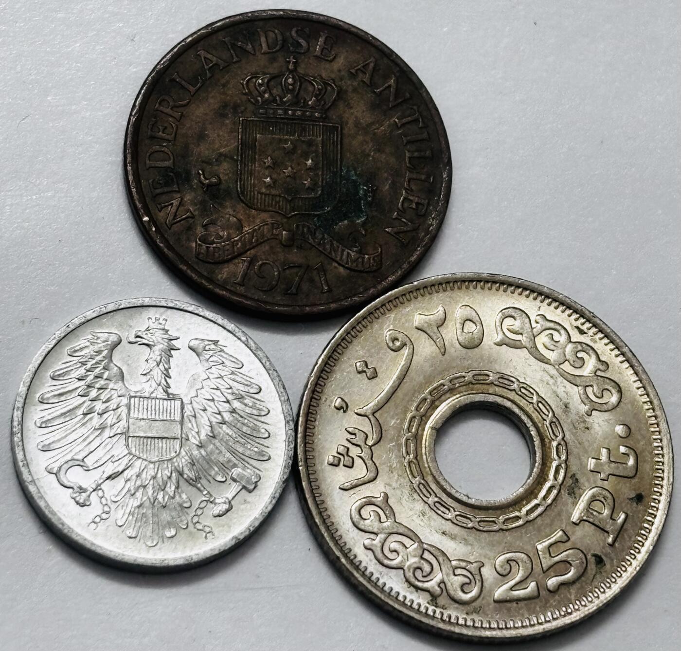 文馨钱币收藏 2026新年第四场（第 290 场）【长期接代拍品】 奥地利，荷属安德烈斯，埃及一组，两枚原光