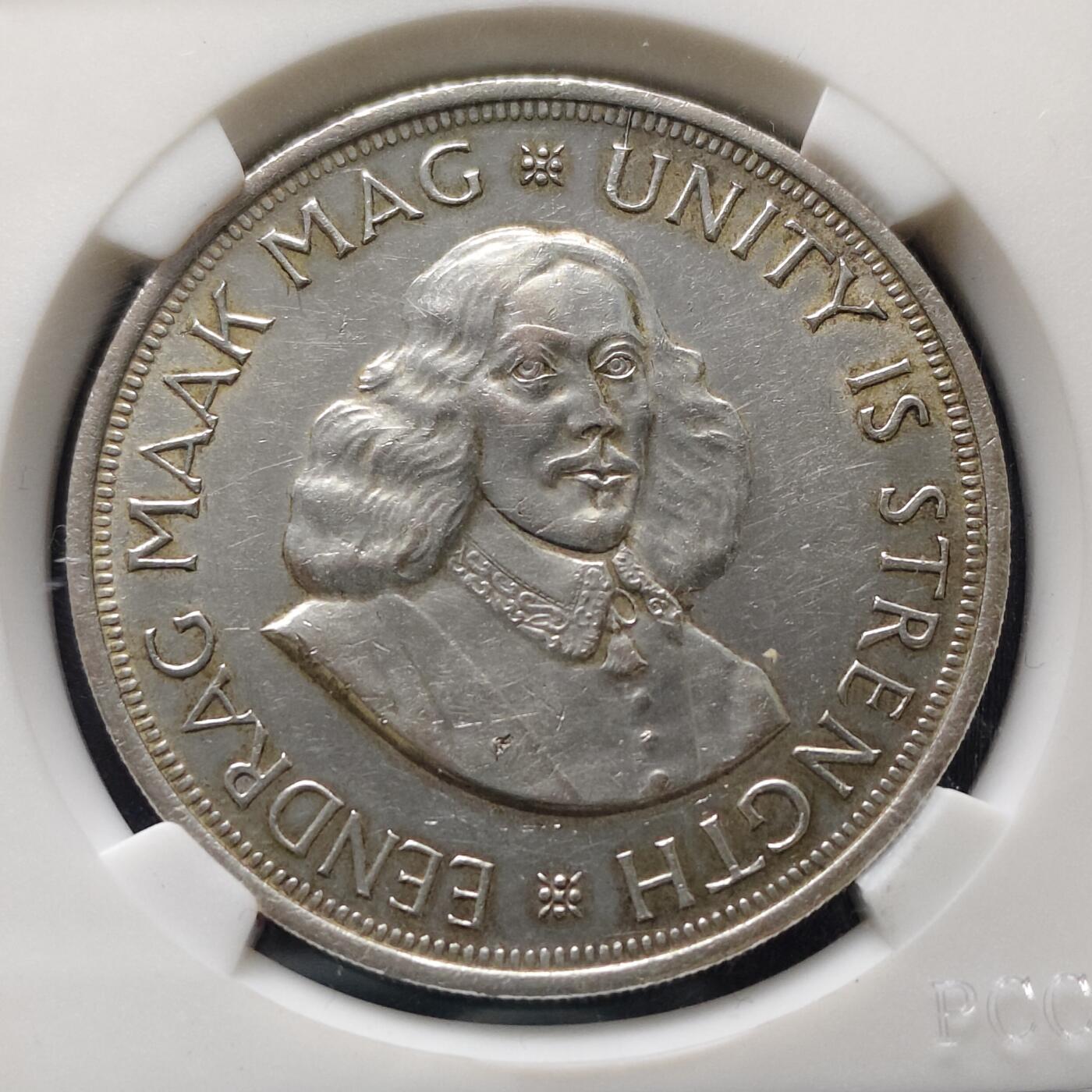 【全场包邮】纯粹捡漏拍497场-持续更新中 南非1964年吕贝克50分大银币【38.61毫米28.28克50%】