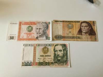 零零发流通品外国纸币拍卖 无佣金 - 秘鲁