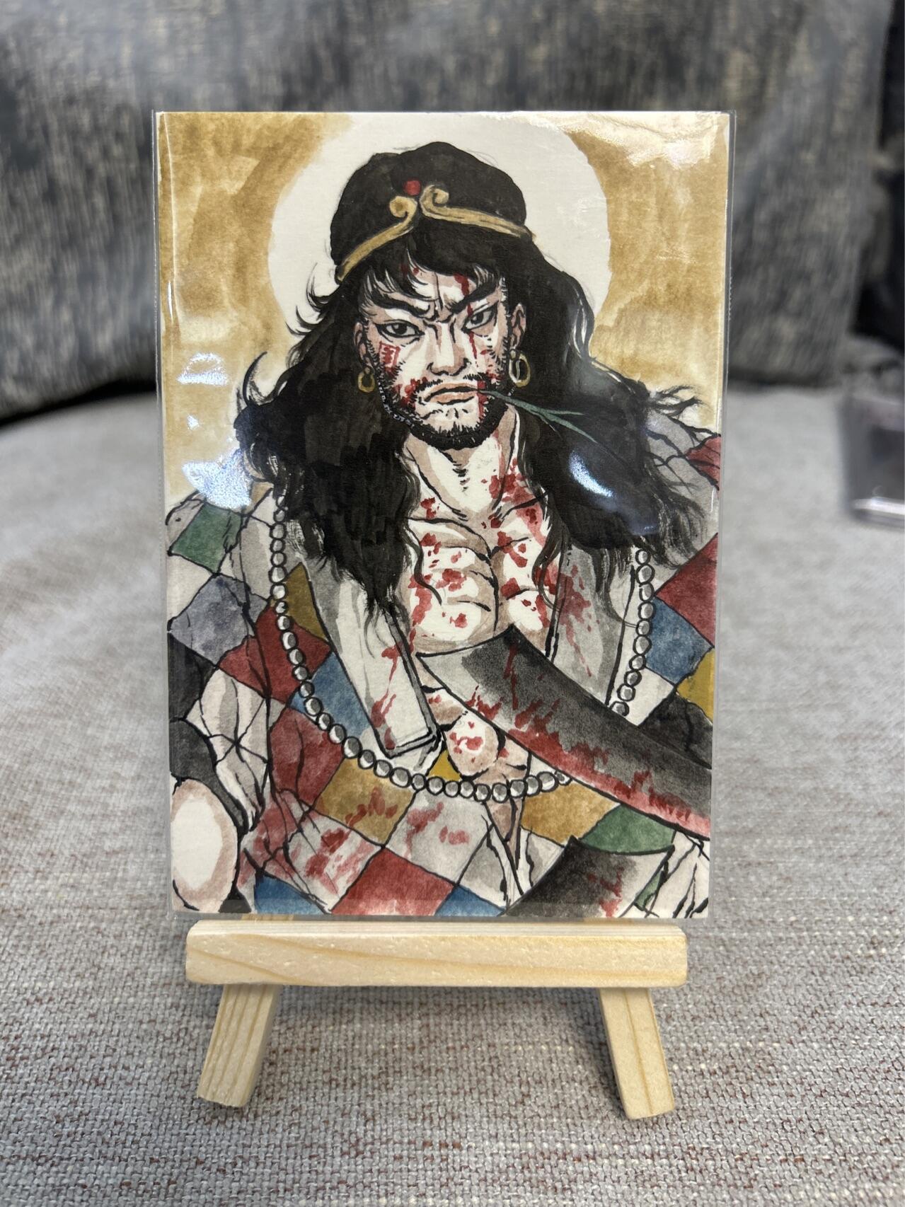 喜灰玩卡拍卖第四期，接代拍，免佣金帮卡友们拍卖，欢迎送拍，释放现金流，让自己有资金可以购买更多喜欢的卡牌，让别的卡友能淘到更多心仪的卡牌 亿条虫老师手绘武松