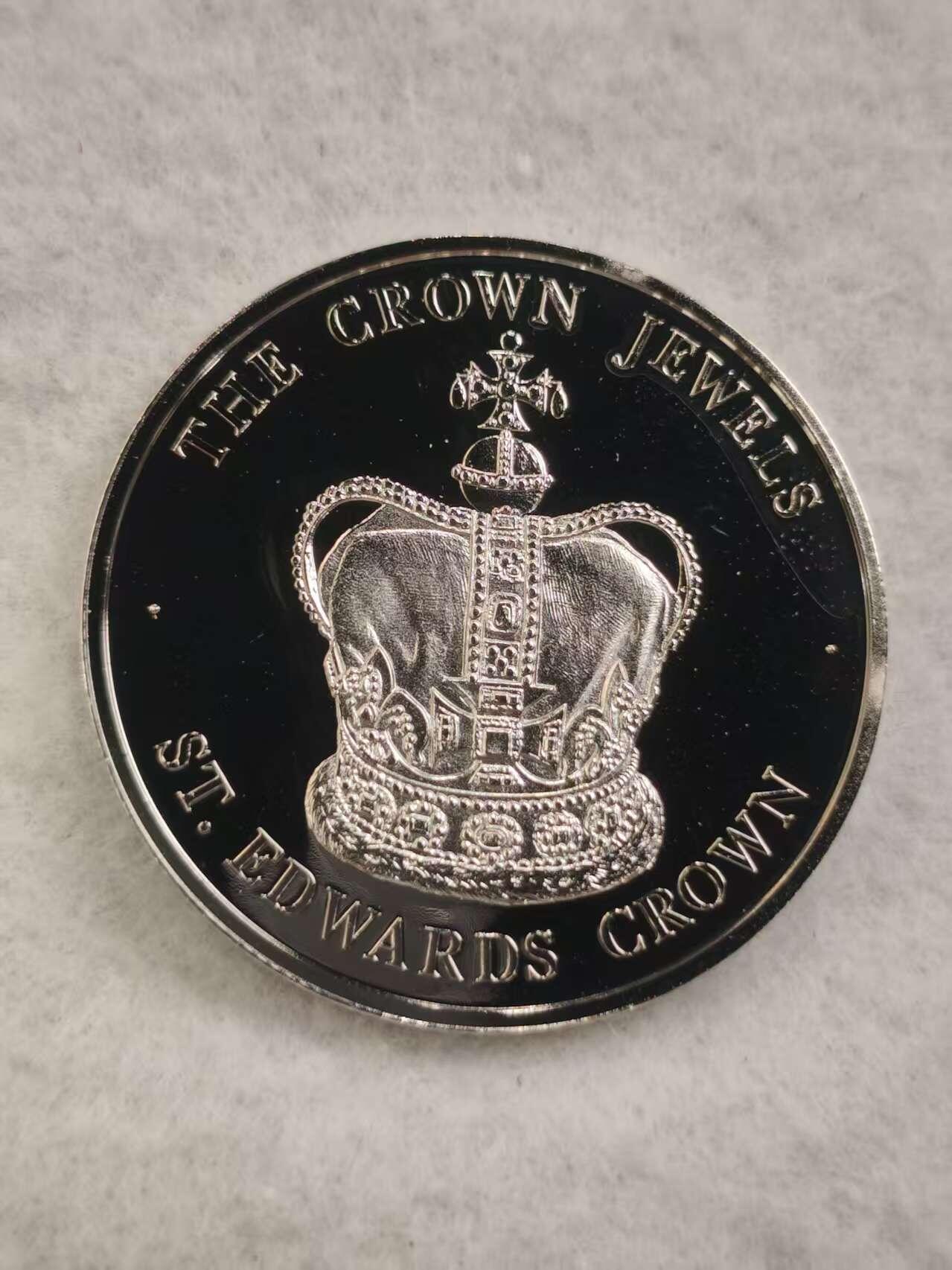 G&W世界散币，银币处理专场（第44场） 特克斯凯克斯2004年5克朗  英国王室珍宝 圣爱德华王冠  克朗型