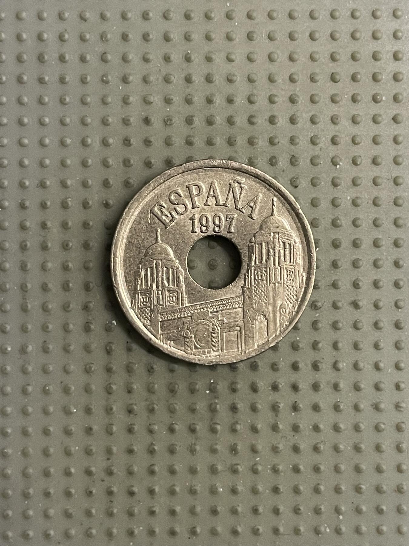 2026年第16场各国散币拍卖（总第166场） 西班牙1997年梅利利亚市25比赛塔纪念币