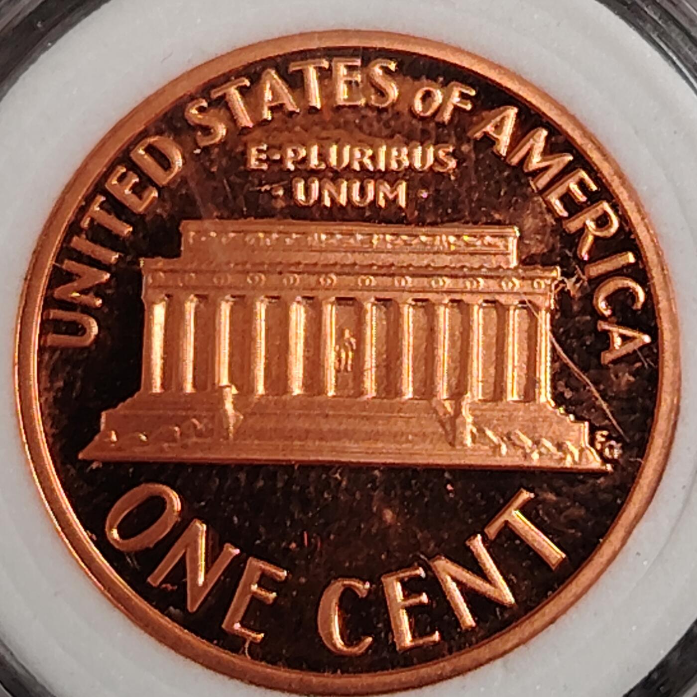 布加迪🐬～世界钱币(上海)🌾第 270 期 /  各国套币和散币 美国🇺🇸 1992年 1分 林肯头像精制币