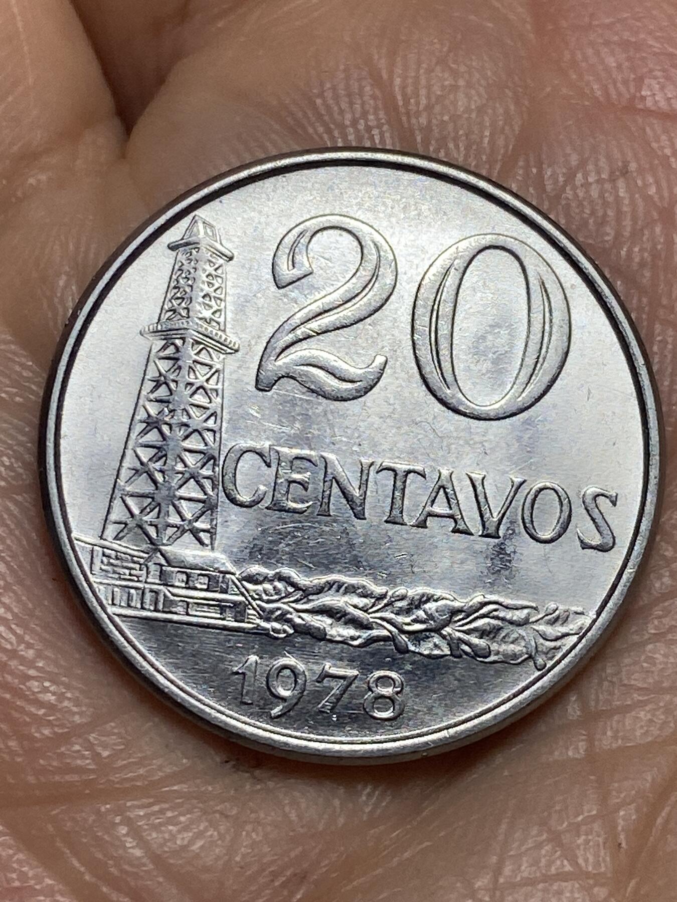 2026年第十三场(总第一百八十二场）外国好品散币场(免佣金) 巴西🇧🇷1978年20分(1967–1986年第二版，不锈钢材质有磁版)