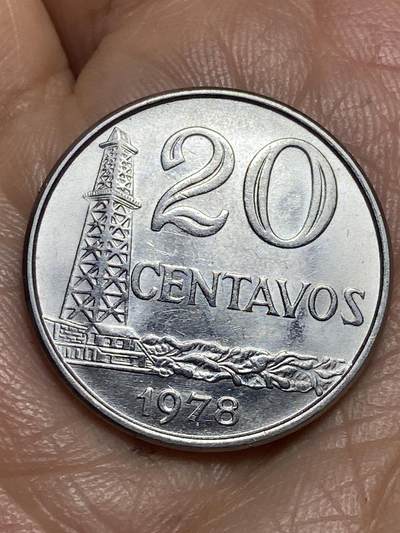 2026年第十三场(总第一百八十二场）外国好品散币场(免佣金) - 巴西🇧🇷1978年20分(1967–1986年第二版，不锈钢材质有磁版)