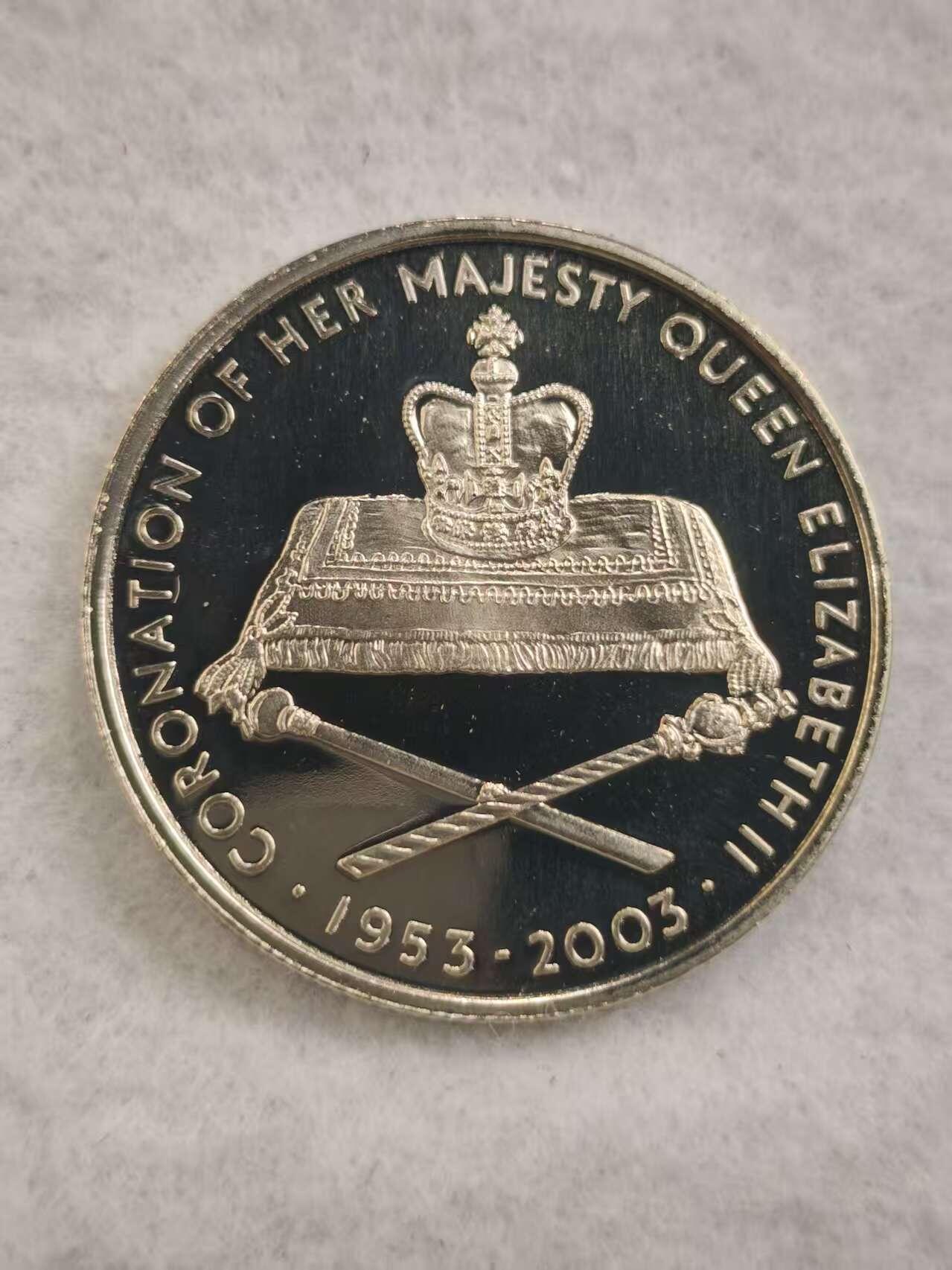 G&W世界散币，银币处理专场（第44场） 赞比亚2003年1000克瓦查  伊丽莎白二世加冕50周年  克朗型