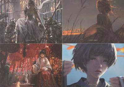 秋萤阁第43期 (1月23号周五晚上21点截拍，欢迎竞拍)  - 集卡社鬼刀 中位卡 带细闪 4张