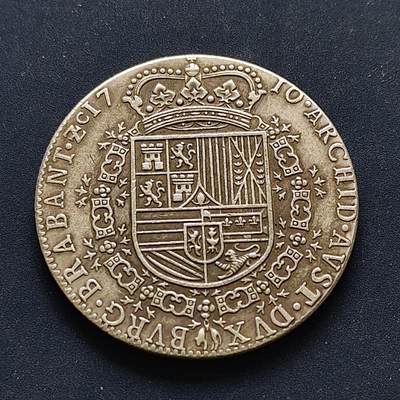 【全场包邮】纯粹捡漏拍496场-持续更新中 - 【纪念章】仿制西属尼德兰疑似布拉班特公国1710年1元纪念章