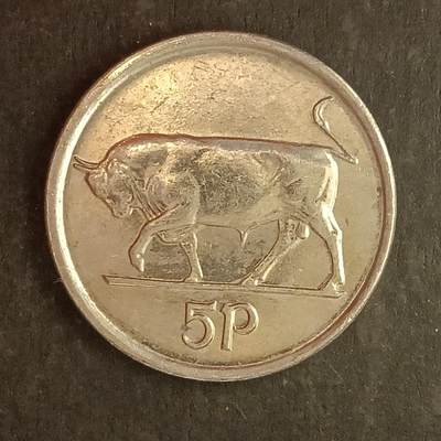 逸泉钱币2026A第五场A各国纸币沙俄散币纪念币系列A702-882 - 768 爱尔兰硬币5便士