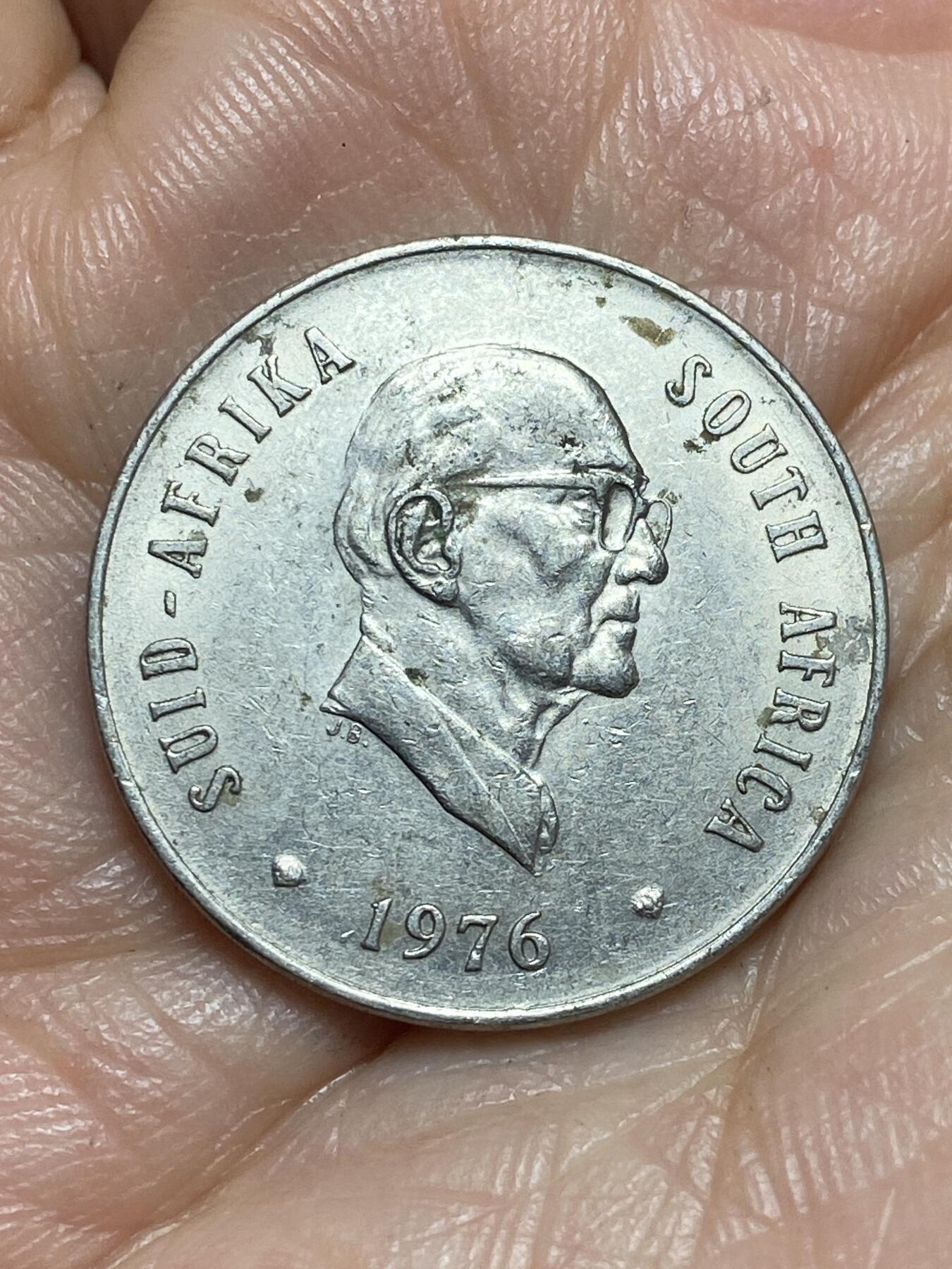 2026年第十三场(总第一百八十二场）外国好品散币场(免佣金) 南非🇿🇦1976年20分(独立后第四套)