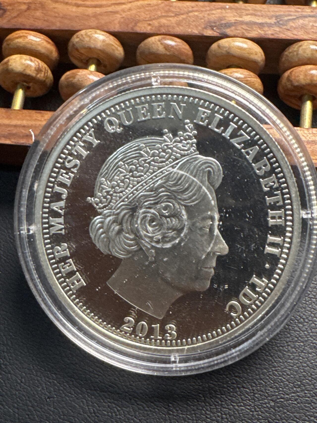 ❤️【币观天下】❤️ 第340期钱币拍卖- 2026.1.23周五晚上6点半场-长期征集拍品 英国2013年女王万岁5英镑精制纪念银币