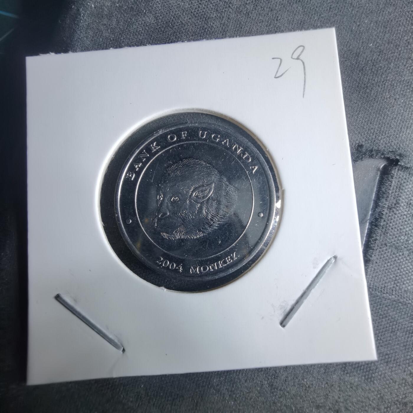 沼泽如烟--第970场 乌干达2004年100先令猴