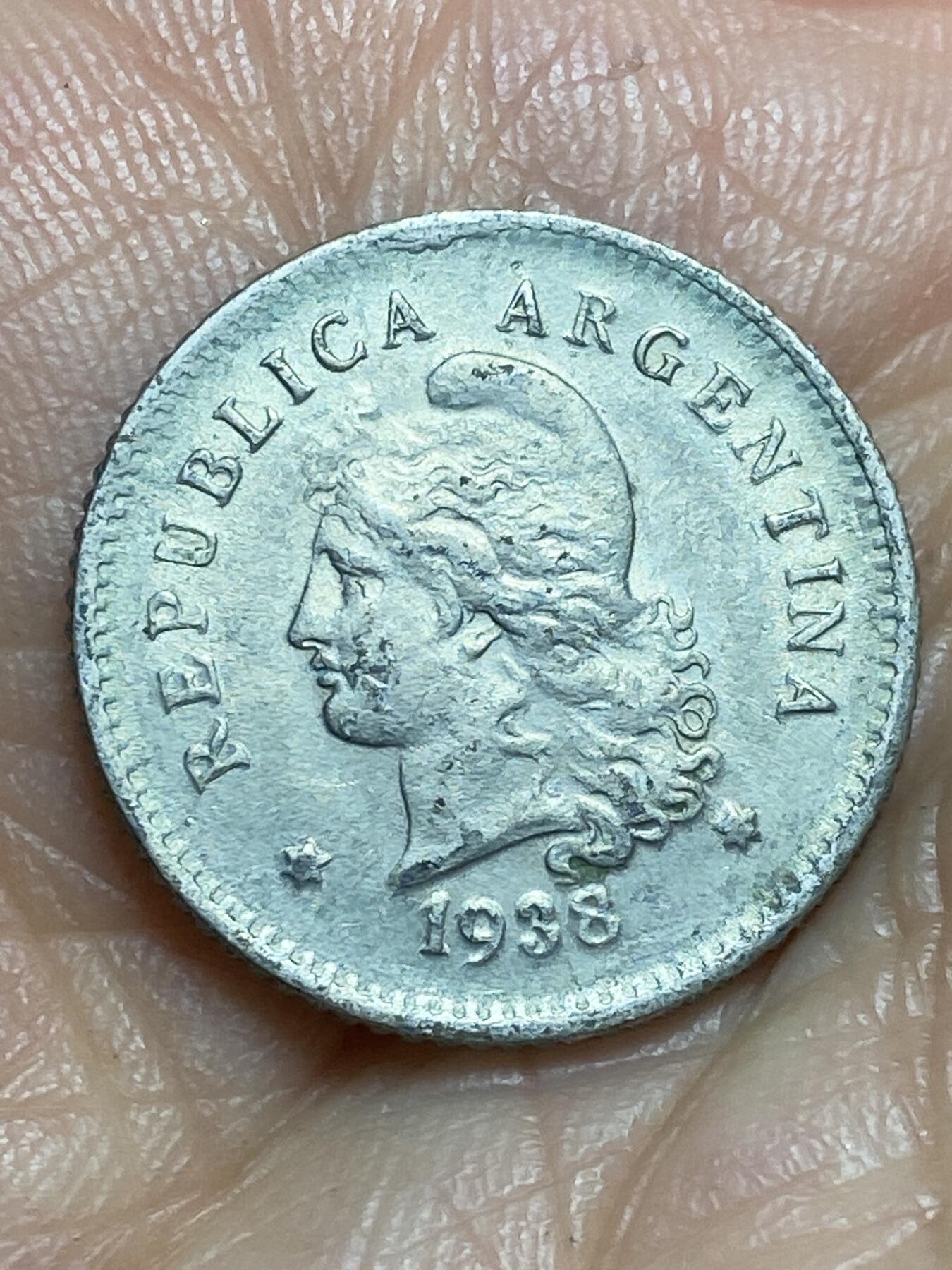 2026年第十三场(总第一百八十二场）外国好品散币场(免佣金) 阿根廷🇦🇷1938年10分(1896–1950年第一版)