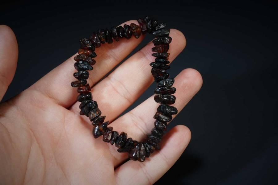 上海都达杂项专场五（全场包邮） 天然琥珀碎石手链 附鉴定证书87-74