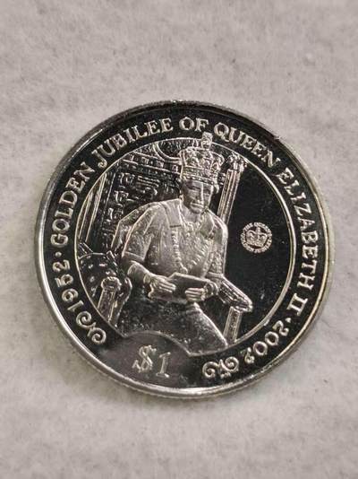 G&W世界散币，银币处理专场（第44场） - 英属维尔京2002年1元  伊丽莎白二世登基50周年  克朗型