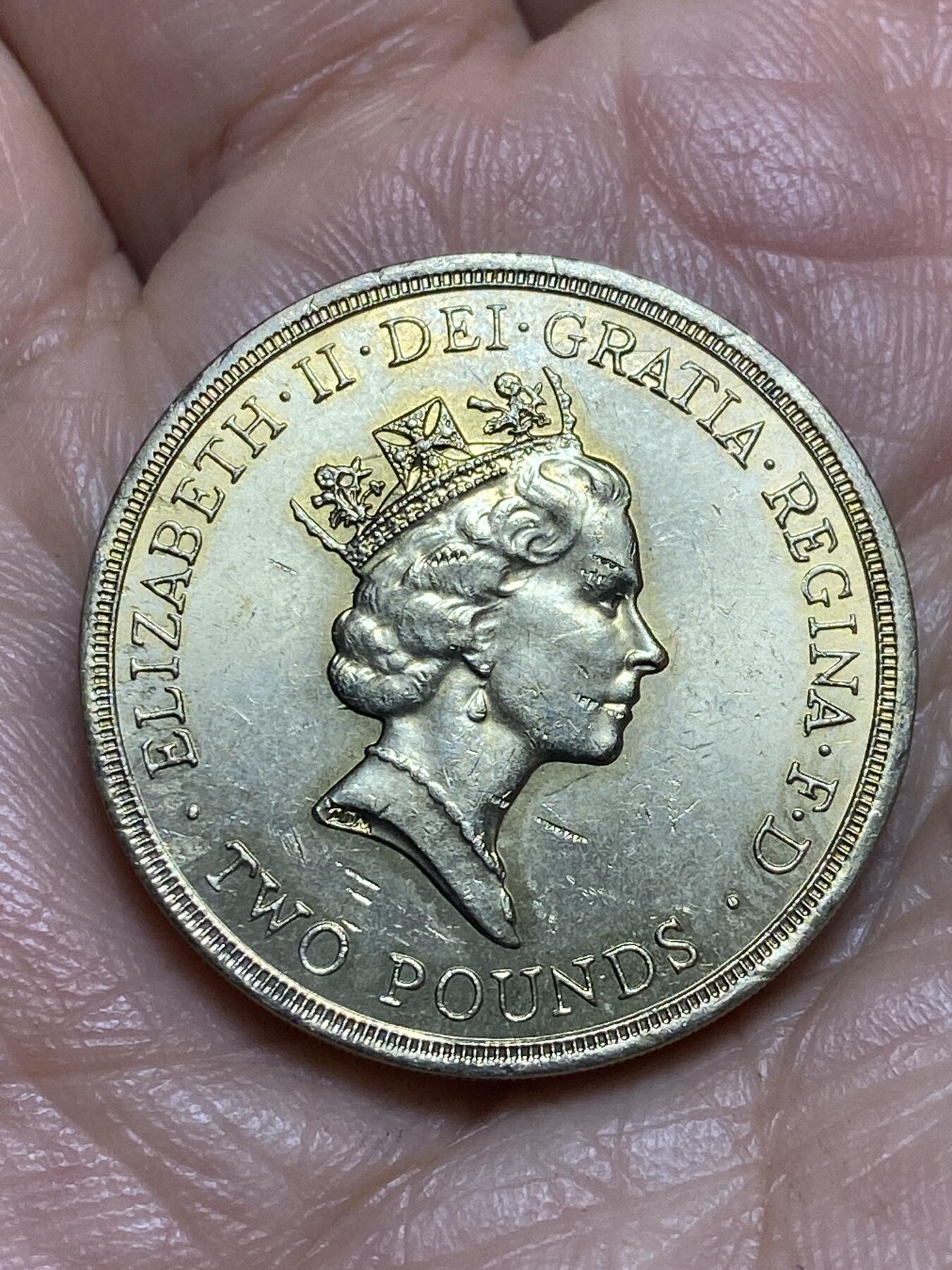 2026年第十三场(总第一百八十二场）外国好品散币场(免佣金) 英国🇬🇧1994年2英镑(英格兰银行成立300周年纪念币)