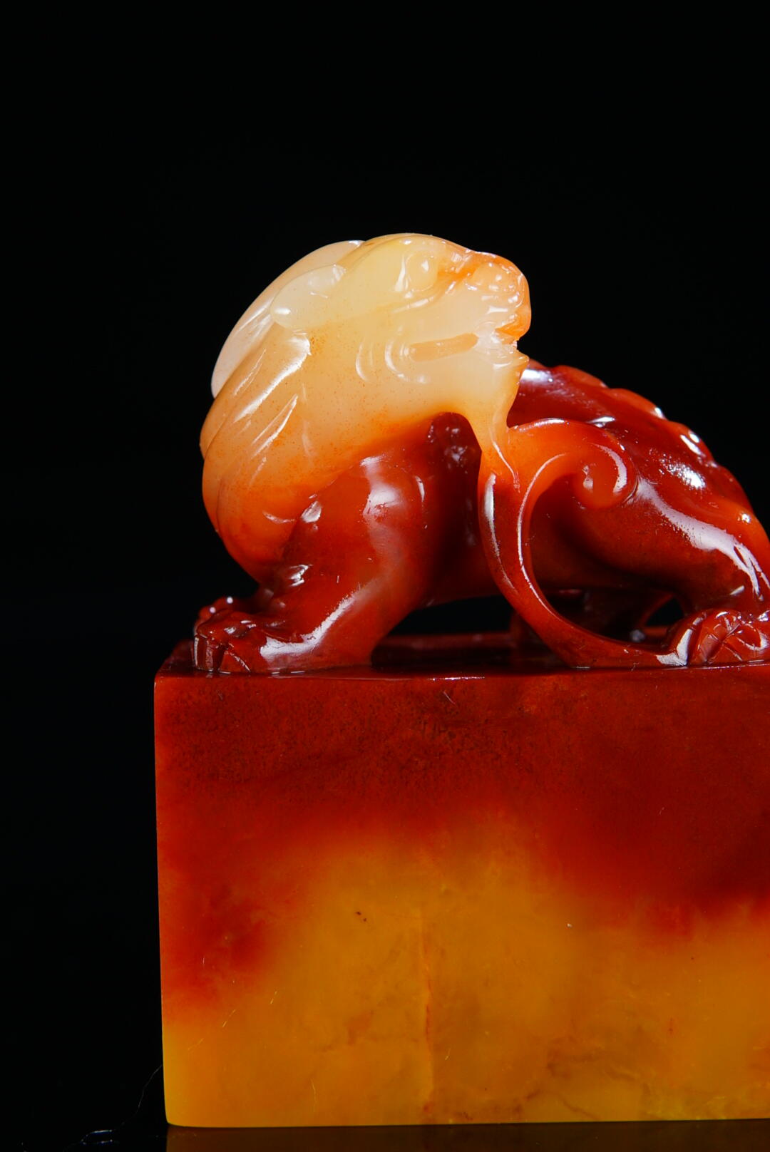 方寸藏珍·寿山田黄印章专场（一） 寿山高山石《甪端》钮章