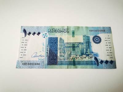 零零发流通品外国纸币拍卖 无佣金 - 苏丹1000