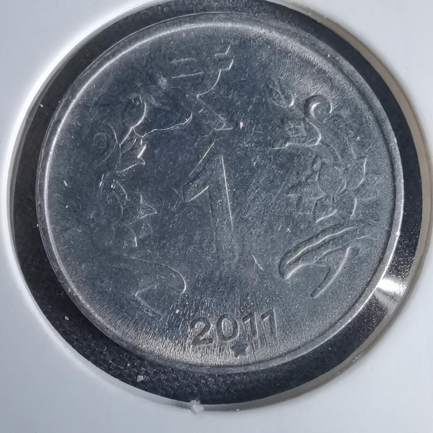 沼泽如烟--第969场 印度2011年1卢比