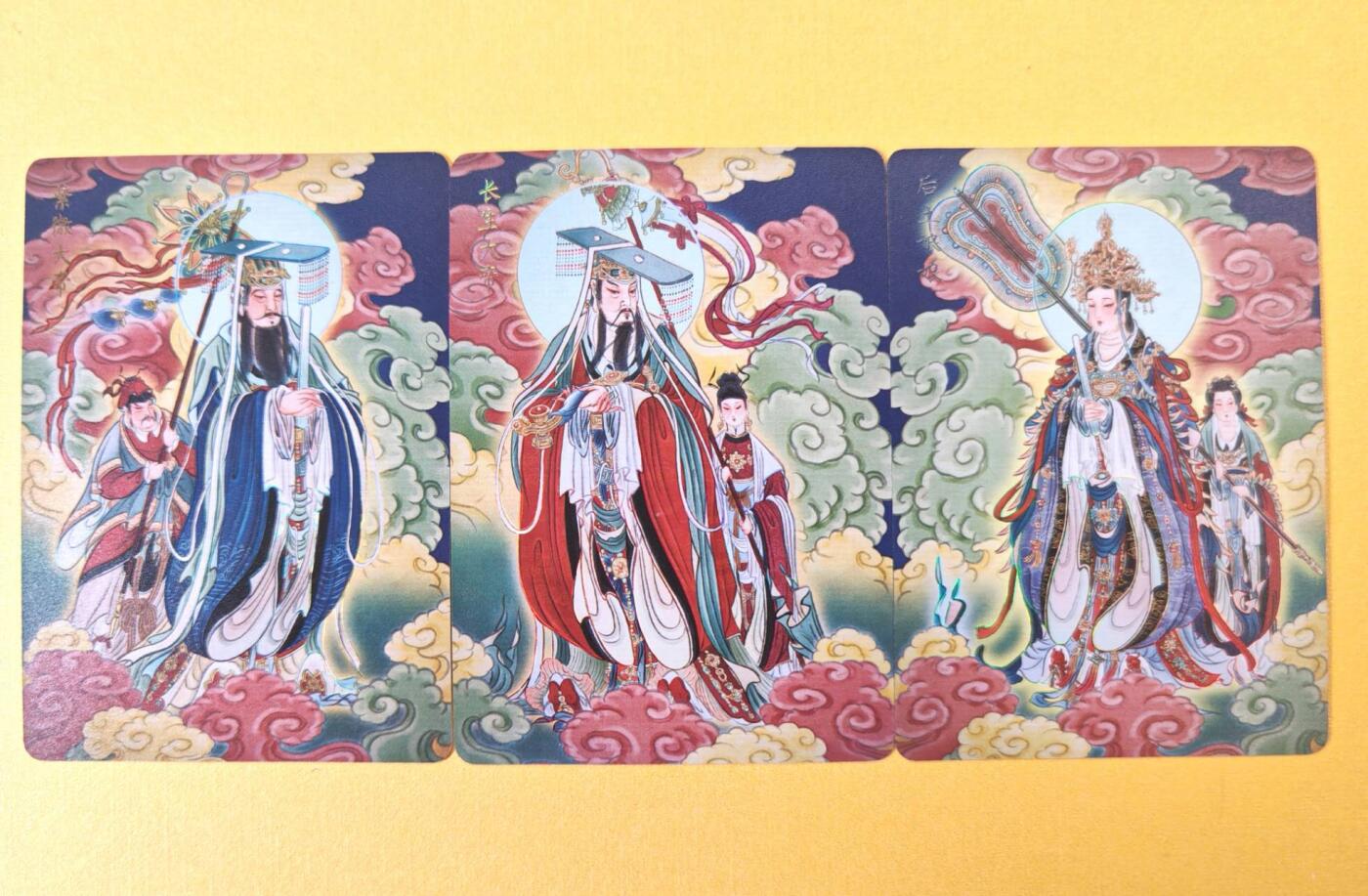 趣卡卡拍No.23期（无佣金免手续费，分享成交有奖） 【彩闪】焱卡文化 列仙卷 彫仙 彩闪-紫薇大帝+长生大帝+后土娘娘