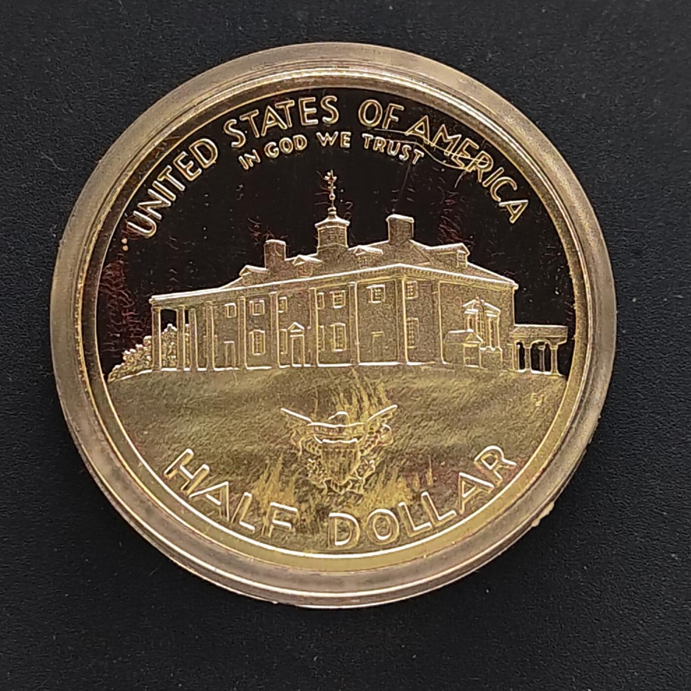 【全场包邮】纯粹捡漏拍497场-持续更新中 美国1982年半元华盛顿诞生250周年官方封装精制纪念银币【30.6毫米12.5克90%】-盒证全