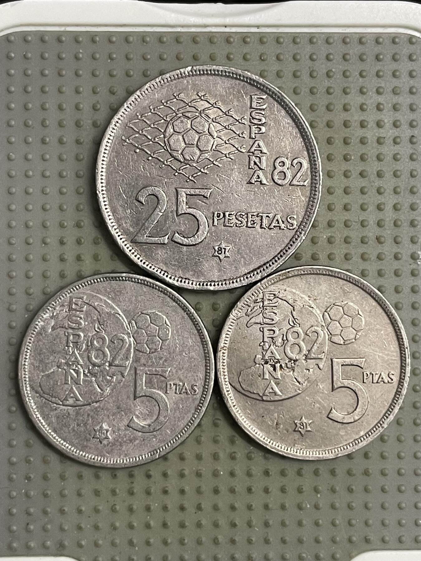 2026年第16场各国散币拍卖（总第166场） 西班牙世界杯纪念币3枚